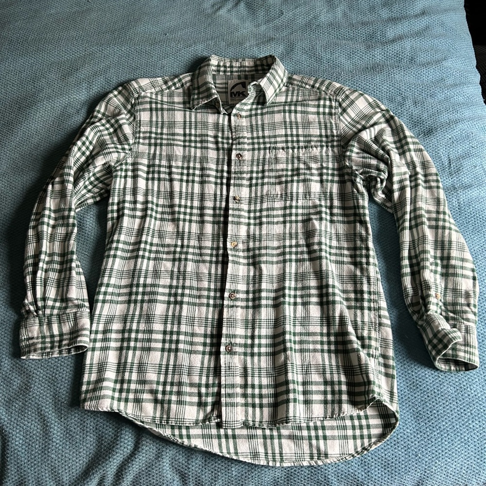 Mountain Khakis Men's Green Plaid Shirt